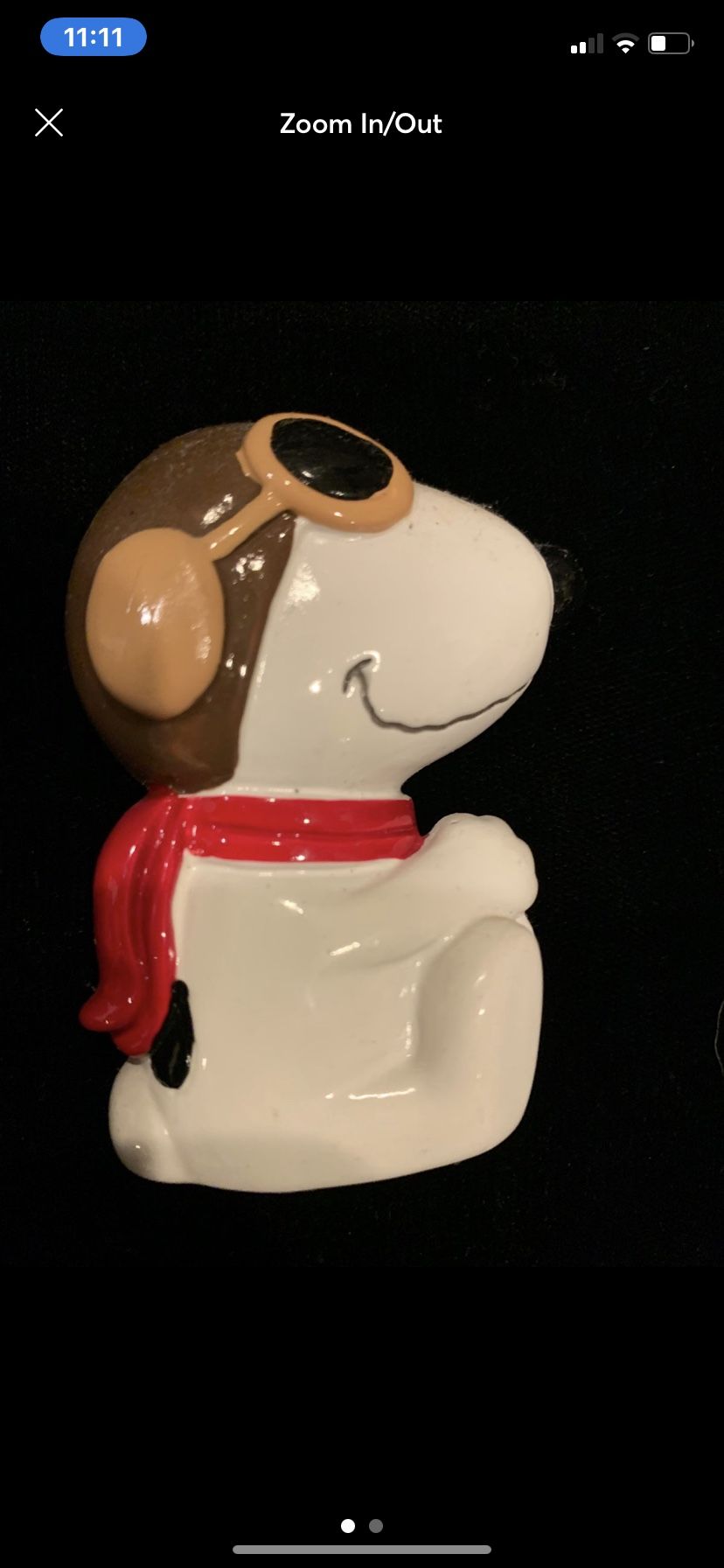 Vintage Snoopy Refrigerator Magnet