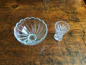 Crystal bowl and cup