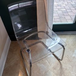 IKEA Clear Chair TOBIAS