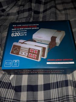 Game Console Classic Mini Video Game Console Built-in 620 Classic Games, AV Output and Dual Game Controllers