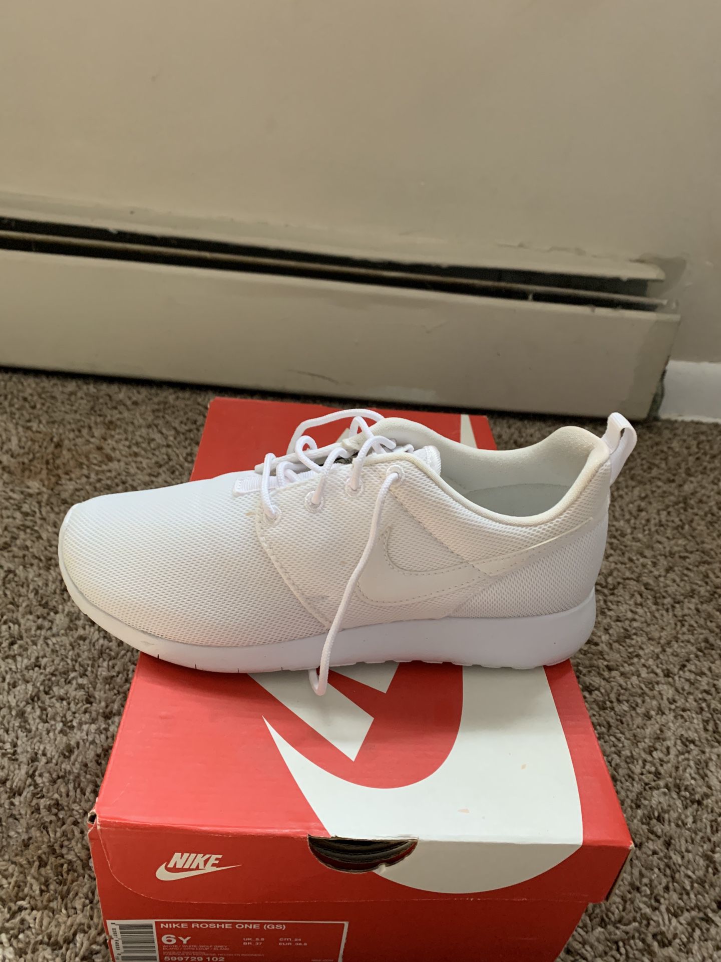 White Nike Roshe Shoes 