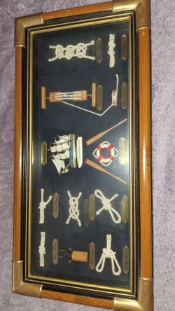 3D Sailor Rope Knots & Ship Wall Art Display