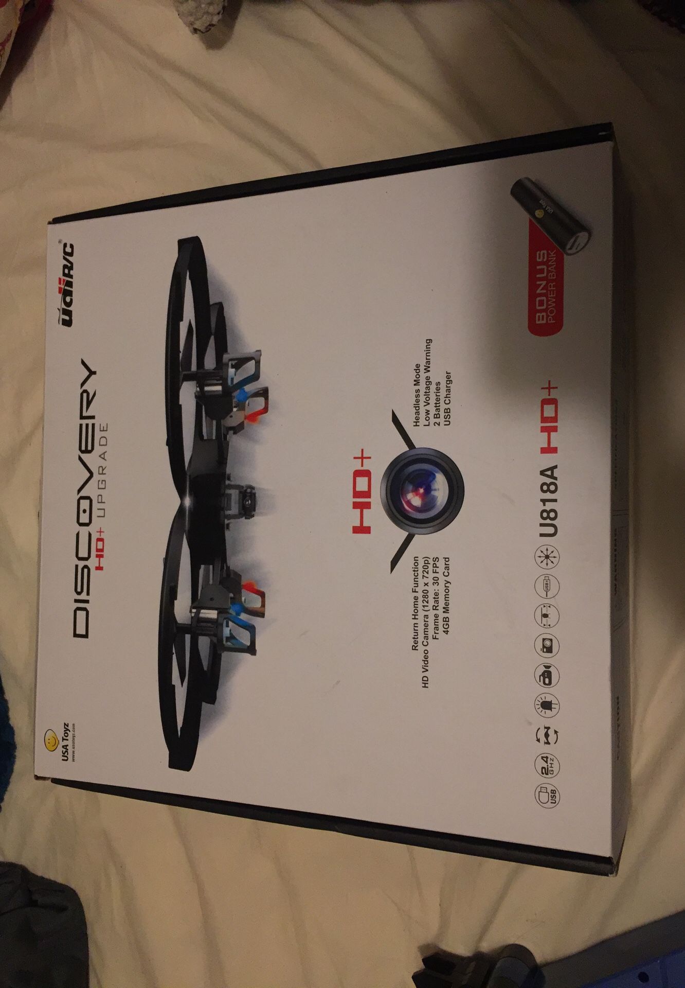 Drone - Discovery UDI R/C New with Built on HD Camera