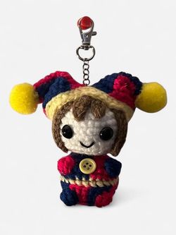 Pomni plush keychain TADC