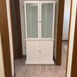 Storage And Display Cabinet: 72.5”H x 33.5”W x 19”D