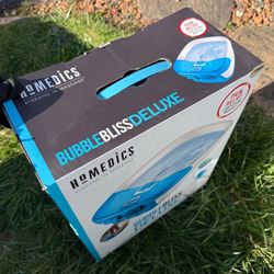 HoMedics Bubble Bliss Deluxe Foot Spa with Heat Massaging Arch, 3 Acupressure Attachments, Splash Gu
