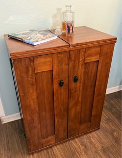 Pier 1 Shanghai Collection Wine Bar Cabinet- Mahogany