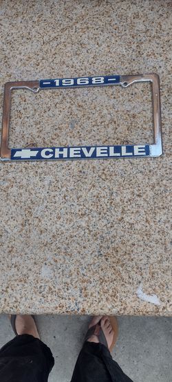 68 Chevelle License Plate Frame Metal