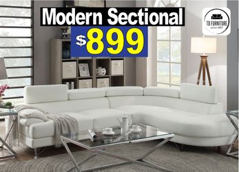 White sectional