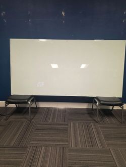 96" x 48" Magnetic Glass Whiteboard – Commercial Grade