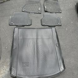 Audi A4 OEM All Weather Mat Set With Trunk Mat