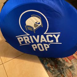 Blue Privacy pop Tent