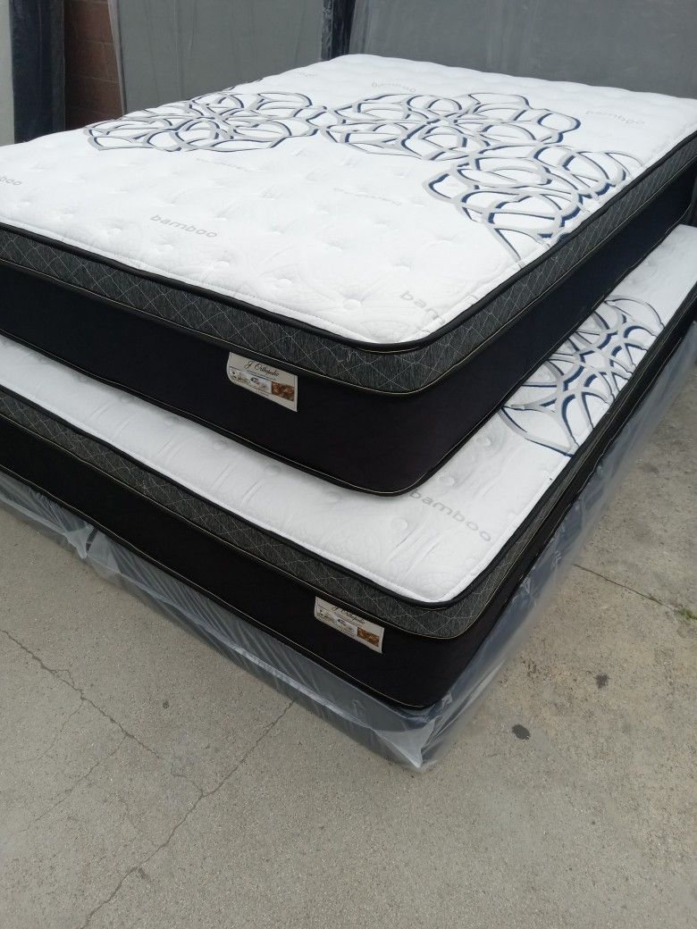 🟥queen Size Pillow Top Mattress 12 Thick
