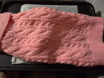 New pink pet sweater