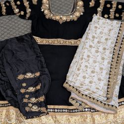 Black Anarkali Indian Dress