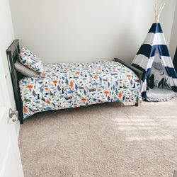 Twin Bed Frame - IKEA Hemnes - Grey Wood - Great Condition 