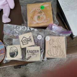 Easter Rubber Stamps/ each separate 