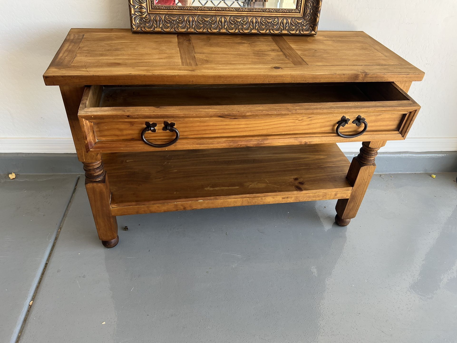 RUSTIC CONSOLE TABLE😱