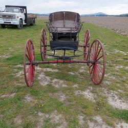 1880.s Antique  Drawn Carriage 