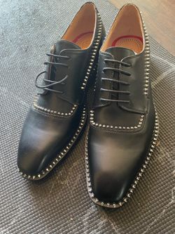 CHRISTIAN LOUBOUTIN - *CLOOCLOO* Black Spike Oxfords - US  12