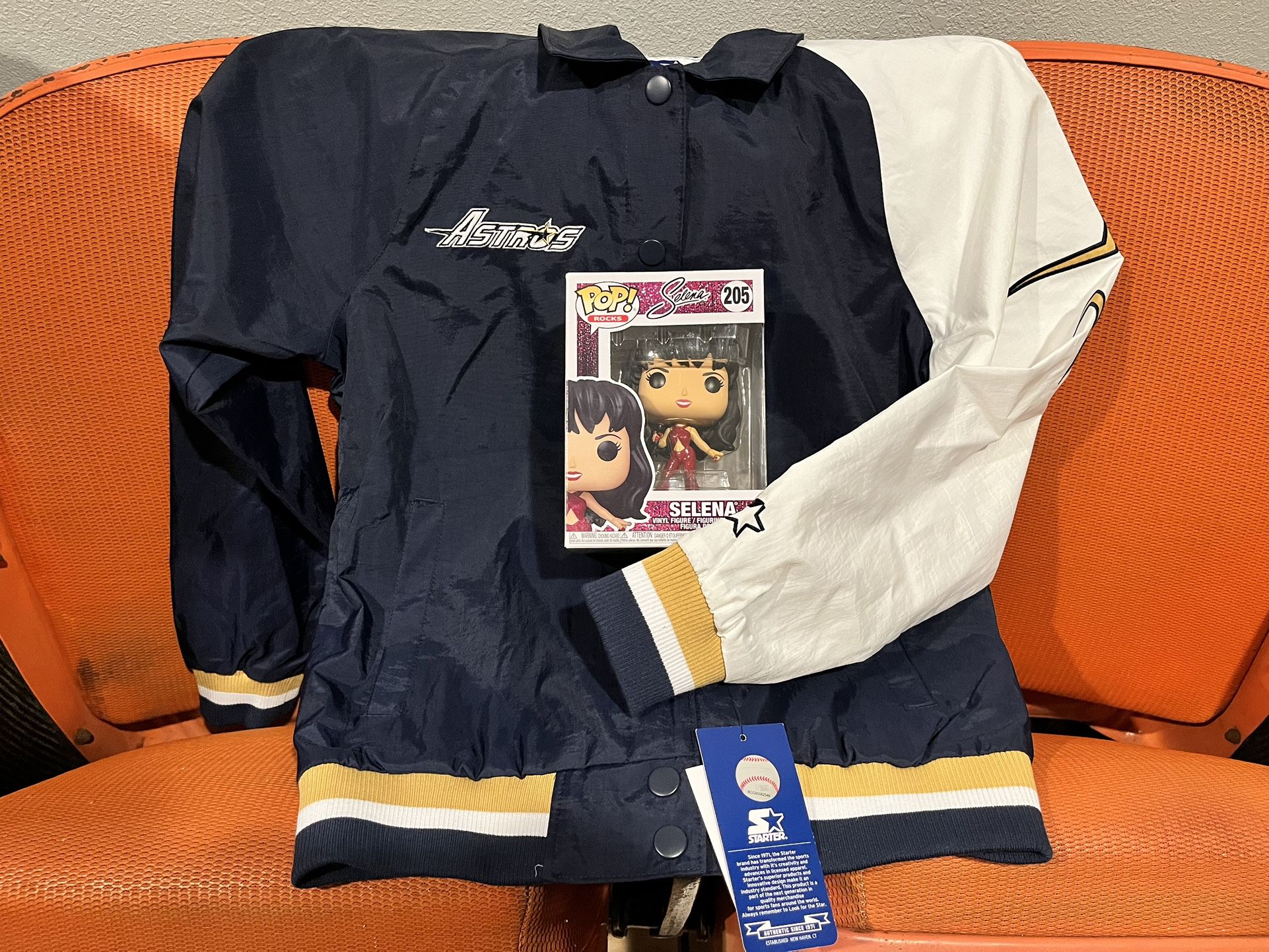 Throwback Houston Astros Selena Jacket - Women’s Small