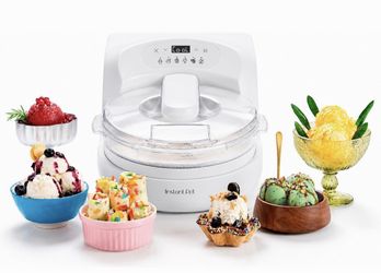 Instant Pot InstantChill Ice Cream Maker with Built‑In Compressor, No Pre‑Freezing, Real Ice Cream in Minutes*, Gelato, Sorbet, Rolled, Non‑Dairy, Mix