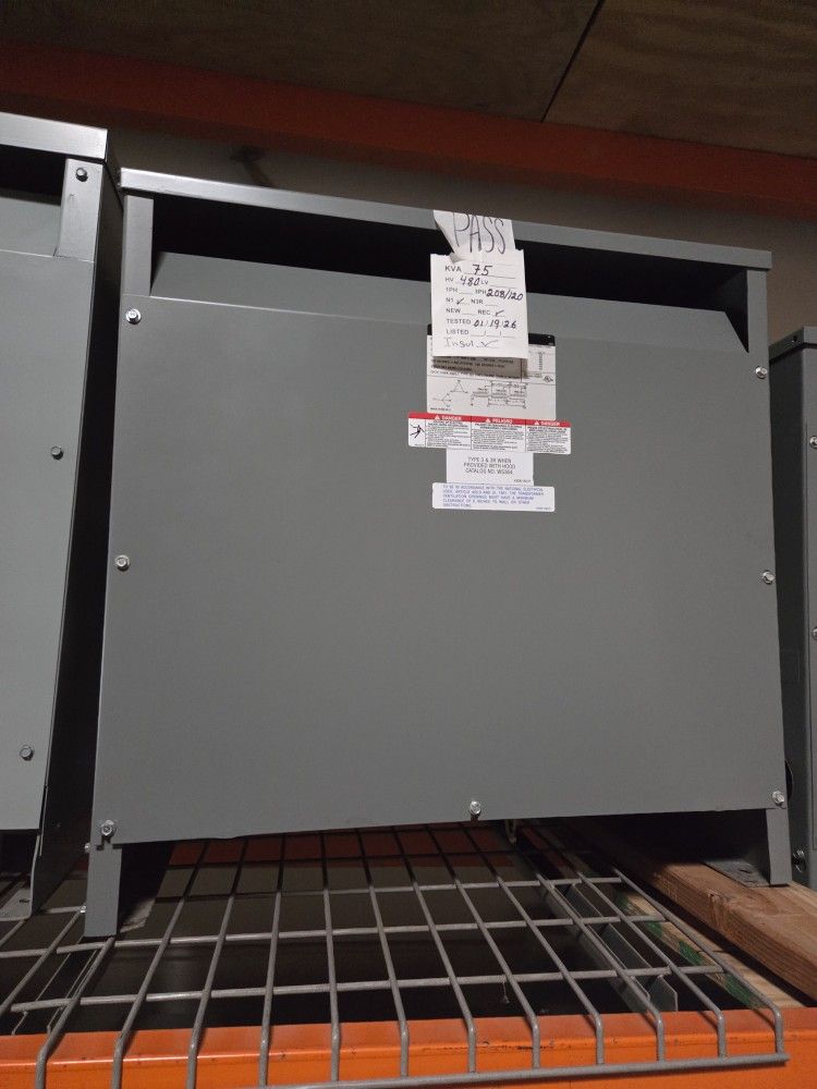 75 KVA 480-208Y/120 Transformer