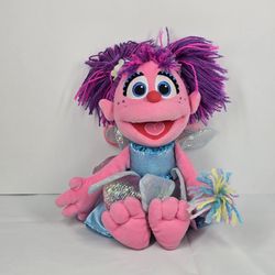 2006 Sesame Street ABBY CADABBY Plush 12" Stuffed Animal Fairy Wand Gund Pink