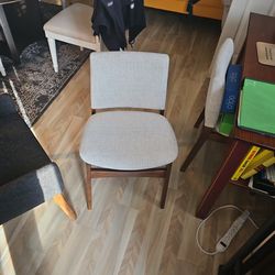 2 Article Light Grey Dining Chairs