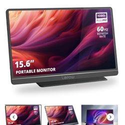 Lepow Z1 E5 15.6" FHD Portable Monitor - 100% SRGB, IPS, HDP USB-C, Ultra-Slim