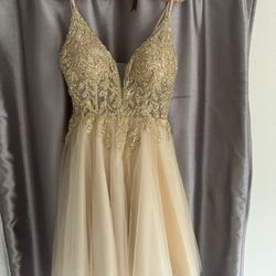 Gold dress