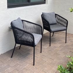 Outdoor Chairs Set 2pcs