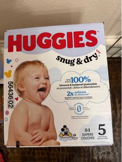 Huggies Snug & Dry. Size 5. #80. Brand new. $18