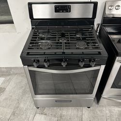 Whirlpool 30 Inch Gas Stove Five Burners Stainless Steel 