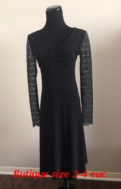 Black knee high dresses