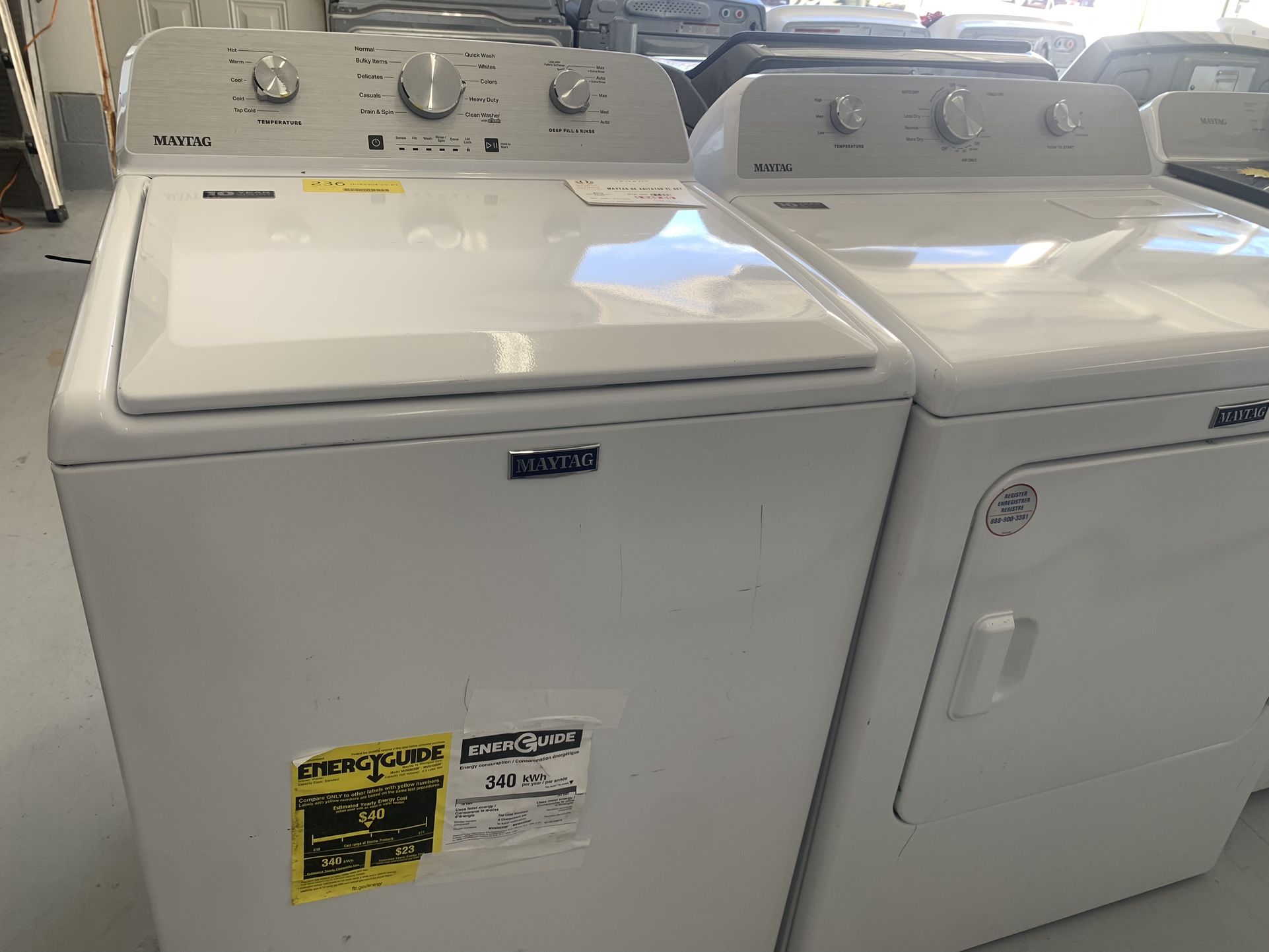 SPECIAL TODAY WASHER AND DRYER