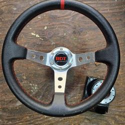 97 Honda Civic RDT Steering Wheel, Quick Release, and Hub