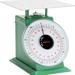 Tada 44lb / 20kg Heavy Duty Portion-Control Mechanical Kitchen and Food Scale Industrial Dial Scale with Stainless Steel Platform