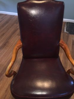 Accepting Best offers leather Wine Leather Rocking chair ...Good for lower back ..No Rip Leather...Pick up only in Holliston ma