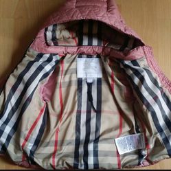 Burberry Toddler Bomber Size 3T 