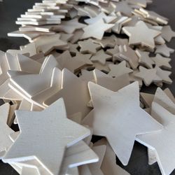 Wooden Stars for Crafts And Painting NEW
