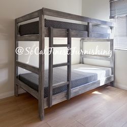 Twin Bunk Bed And Mattresses 