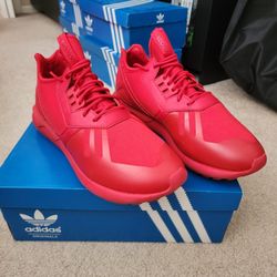 Adidas Size 10 - Tubular Runner 'Triple Red'