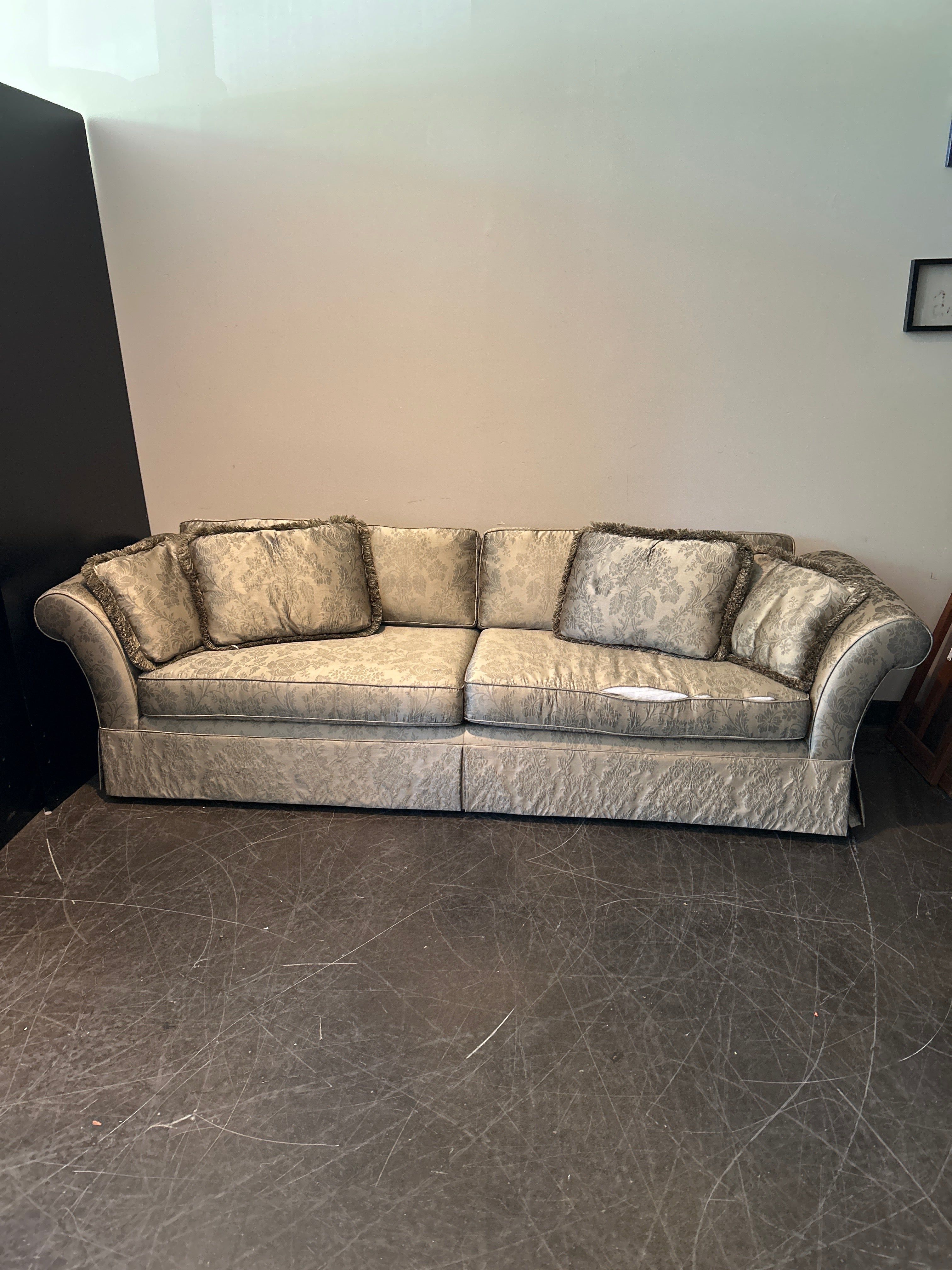 Custom Damask Pattern Sofa