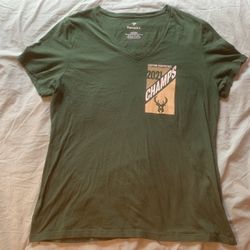 Milwaukee Bucks 2021 Eastern Conference Champions Shirt; Women’s XL