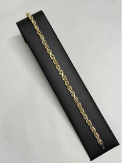 14k solid rope bracelet