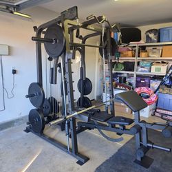 Smith Machine 2001 | Multi-Use Adj Bench | Gym Equipment | Fitness | Squat Rack | Excercise |🔴WEIGHTS AND BARBELL SOLD SEPARATELY 🔴 FREE DELIVERY 🚚