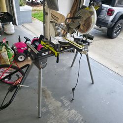 Ryobi Sliding Miter Saw with Stand ($400new)
