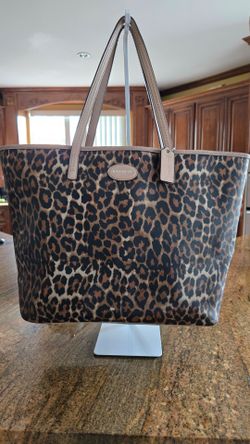 Coach Leopard Print Tote Bag