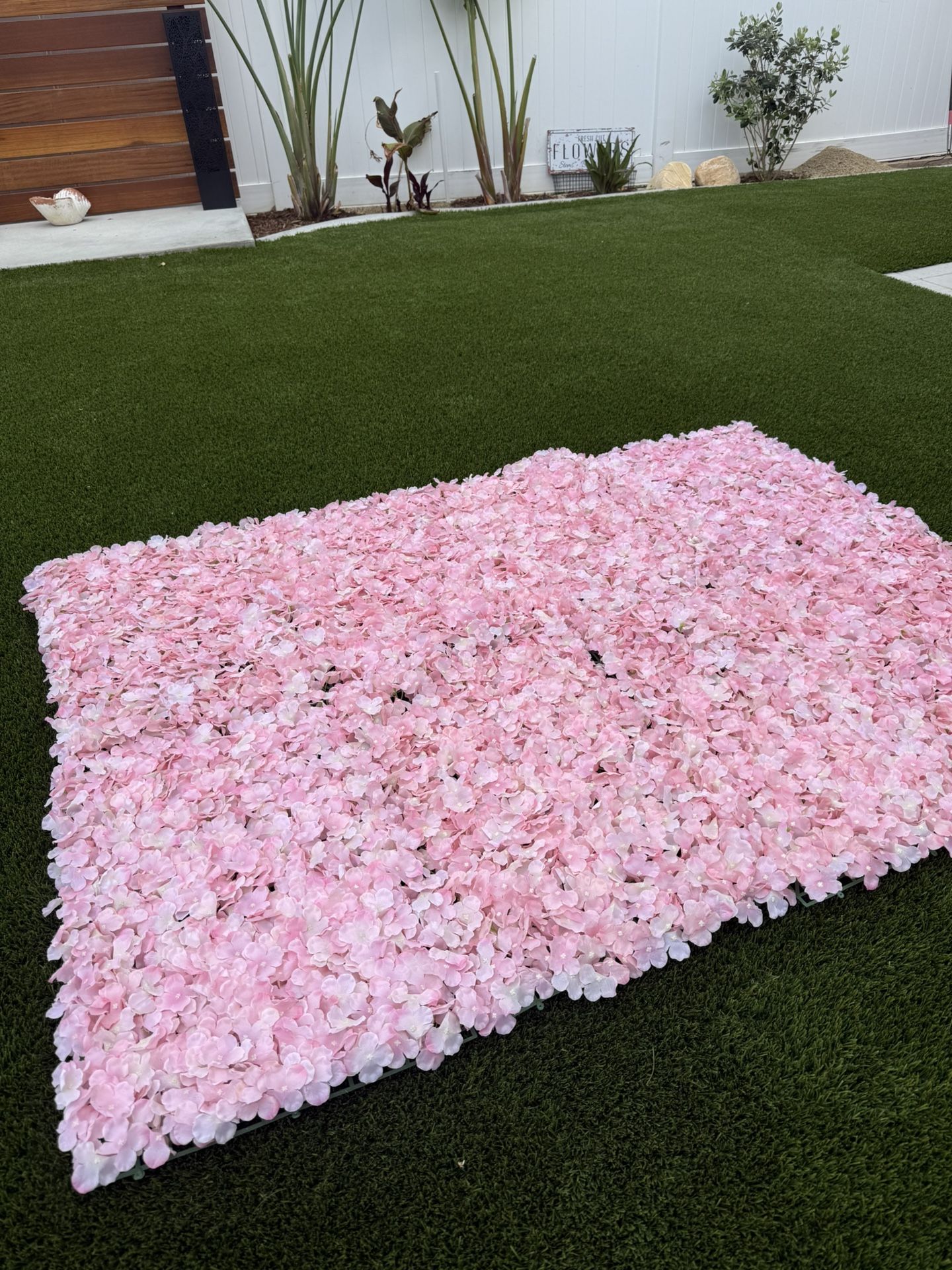 Party back drop Pink flowers decor (8 Panels)